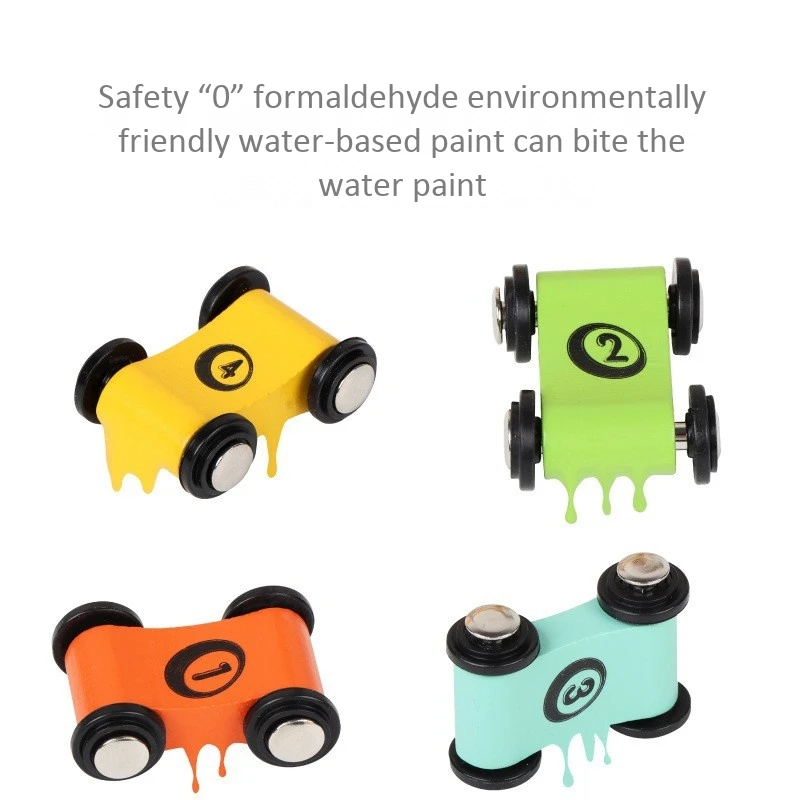 Игрушки для малышей 12 лет подарки мальчиков и девочек деревянная гоночная