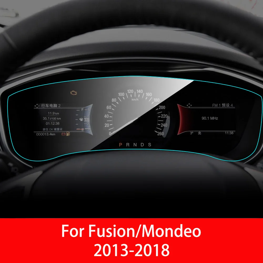 For Fusion Mondeo B Автомобильная приборная панель, Защита экрана для Ford Focus MK 3 MK 4 Fusion Mondeo F-150, внутренняя защитная пленка из ТПУ, автомобильные аксессуары - Название цвета: For Fusion Mondeo B