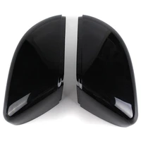 leftright gloss black wing door rear view mirror cover for vw touran golf mk6