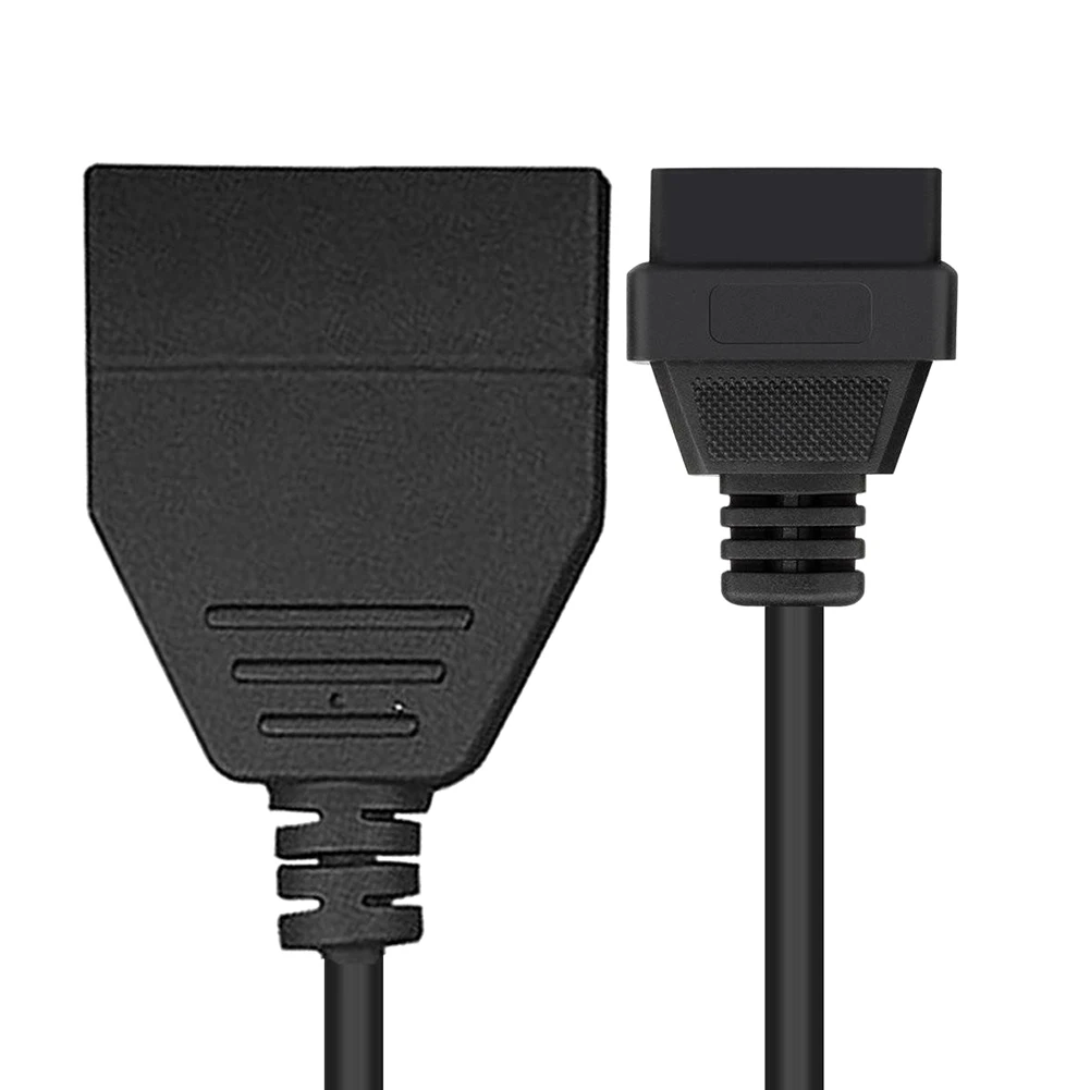 Диагностический конвертер OBD2 переходник с 12 Pin на 16 кабельный линейный разъем для