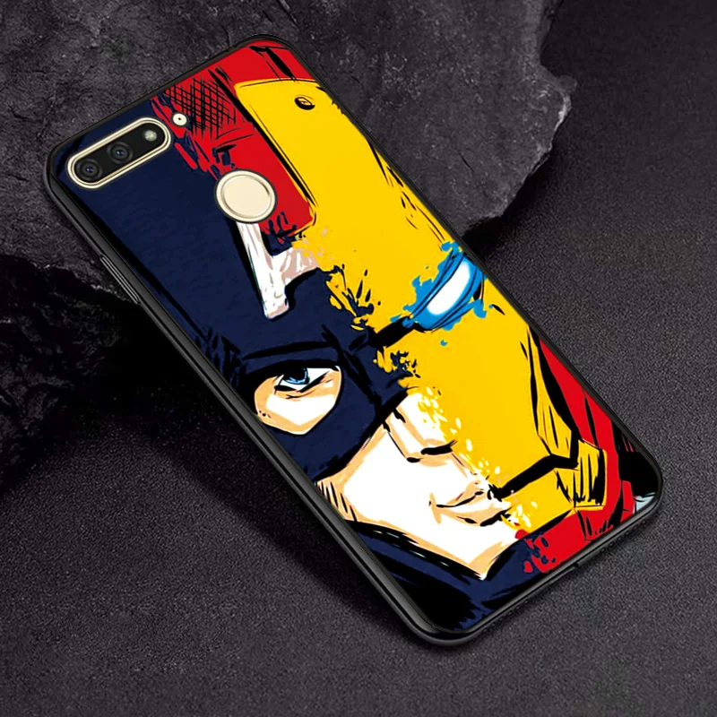 TPUBLK666 Черный ТПУ чехол для телефона Venom Joker, чехол для huawei P Smart iron Man, Бампер для huawei P Smart, чехол PSmart P Smart Z - Цвет: TPUBLK666