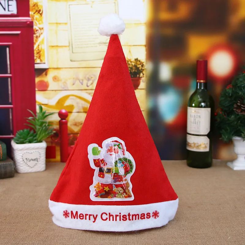 Зимний светодиодный светильник для детей и взрослых Рождественская шапка из