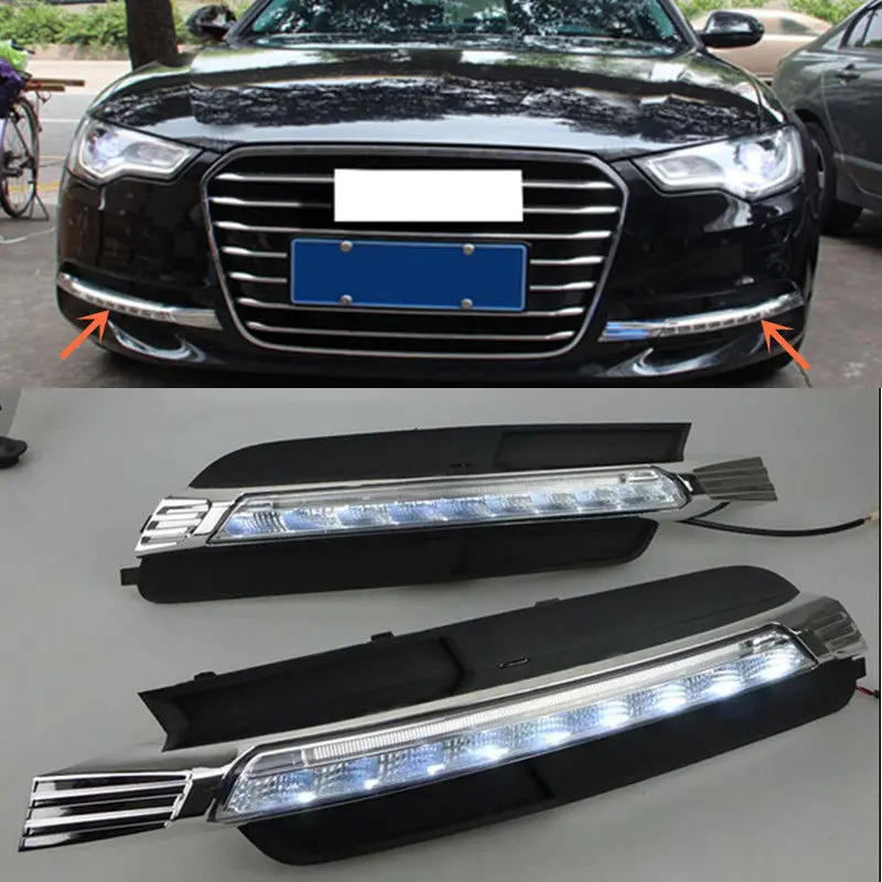 Светодиодный противотуманный фонарь для Audi A6 A6L C7 2012 2013 2014 2015 белый светодиодный