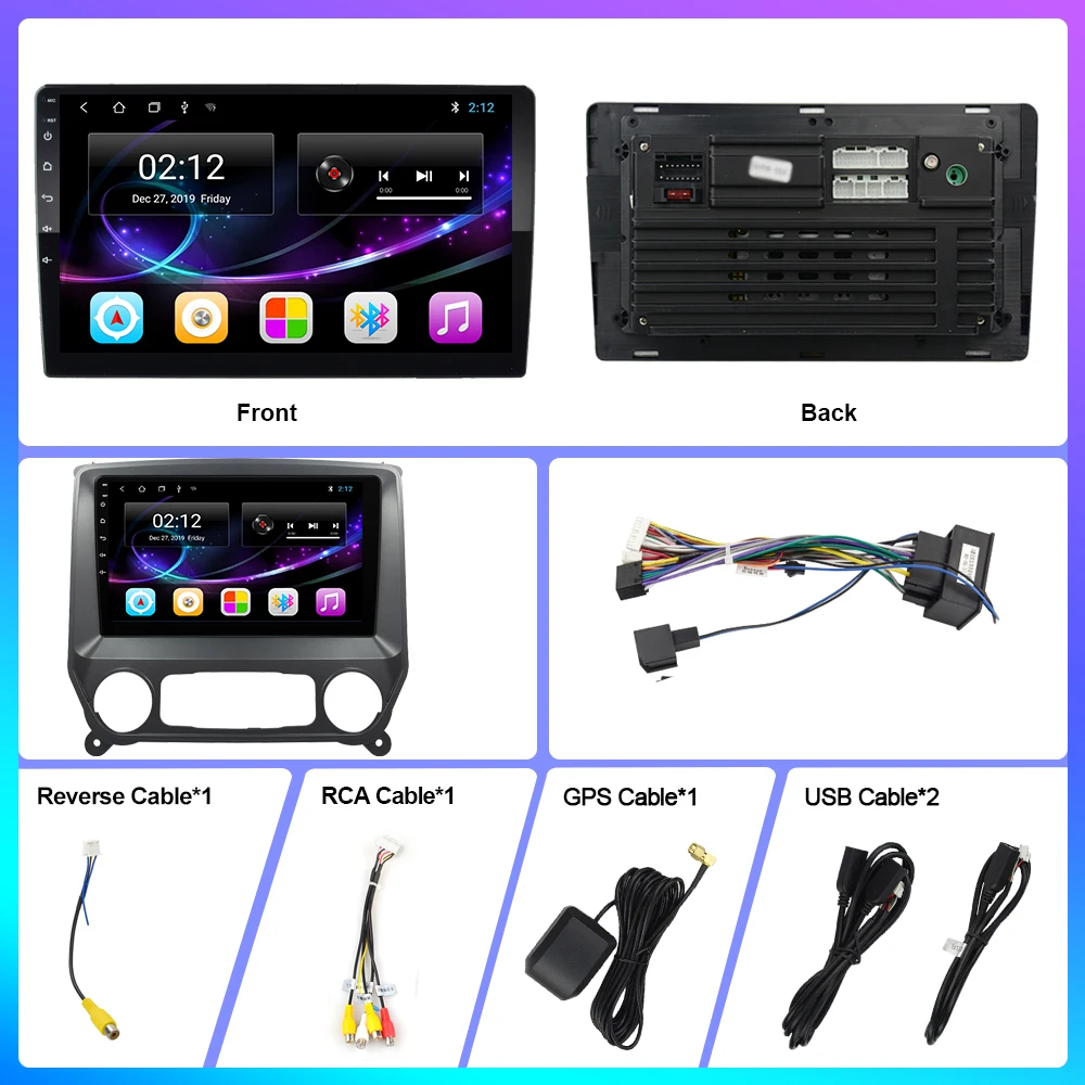 

Autoradio for Chevrolet Silverado GMC Sierra VIA Vtrux Truck 2014-2018 Car Radio 2din Multimedia DVD Player Android 10.0 Carplay