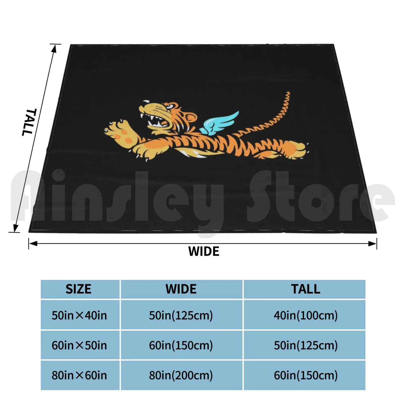 Летающие тигры логотип Второй мировой войны одеяло модные эскадрилья Usaac 2