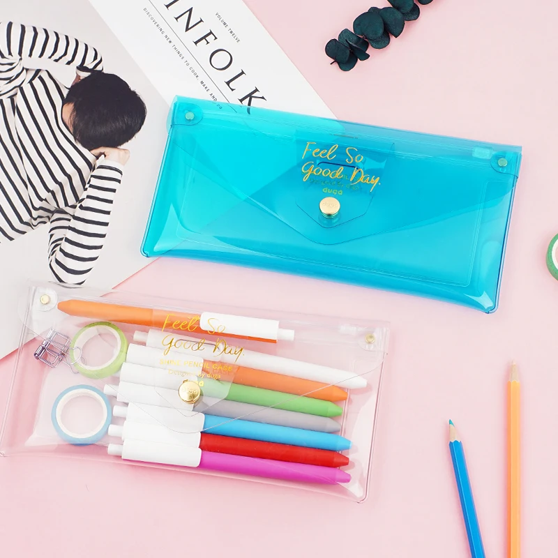 1 шт. ПВХ водонепроницаемый чехол для ручки прозрачный подарок пенал сумка