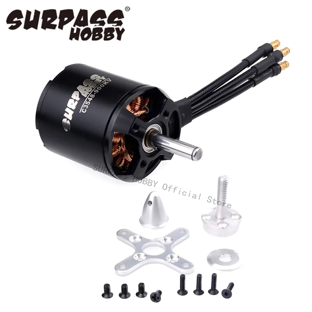 14-полюсный Бесколлекторный двигатель C3548 SURPASS HOBBY с аксессуарами для самолета