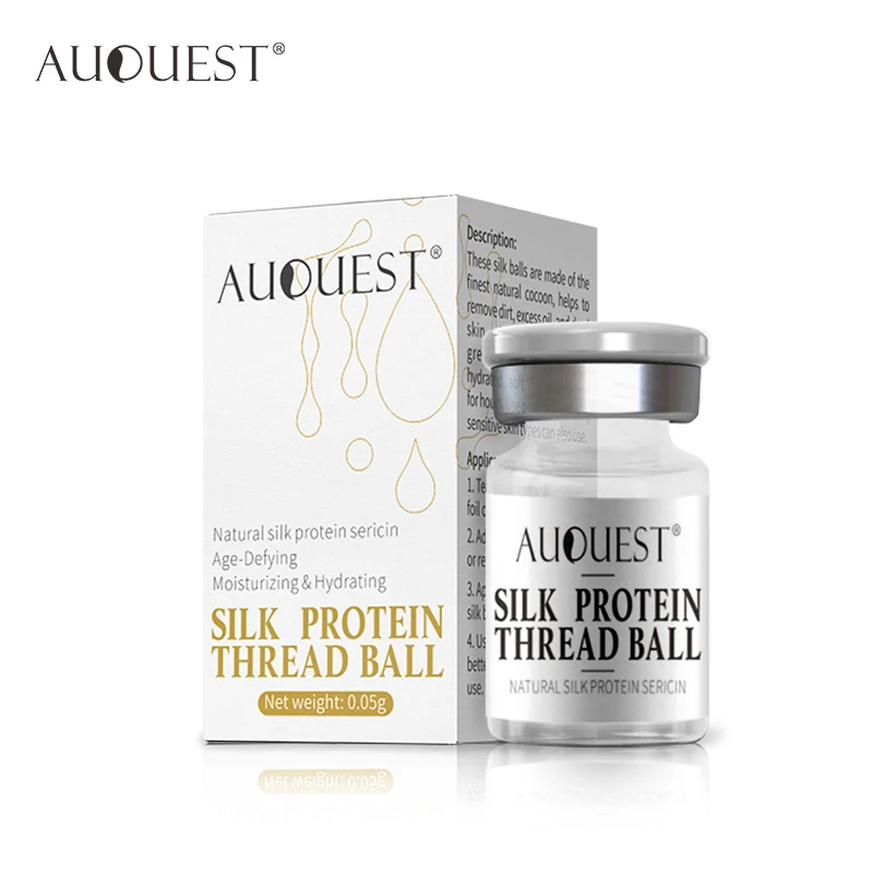 

AuQuest Silk Protein Thread Ball Collagen Hydrolyzed Facial Serum Dissolve Silk Ball Anti Wrinkle Moisturizer Firming Skin Care