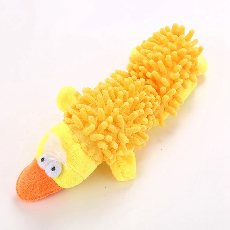 

1 PC Animal Dog Chew Toy Duck Down Rope Interactive Toy Plush Puppy Duck Pig Hippo Pet Dog Cat Chew Toy