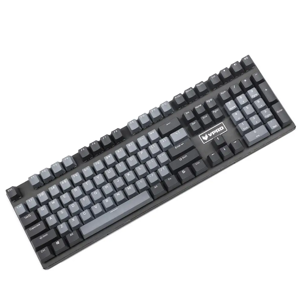 YMDK 108 PBT двойной выстрел Dolch серый белый не блестящий по OEM профилю для MX