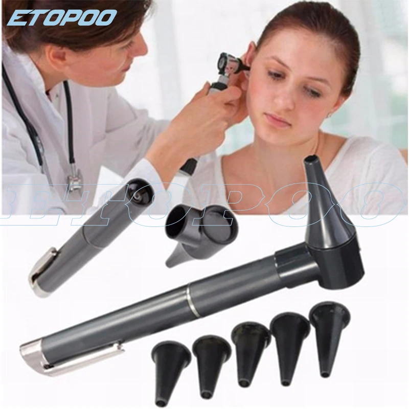 Медицинский отоскоп медицинская ручка светильник простой Otoscope крышка otoscopes очки