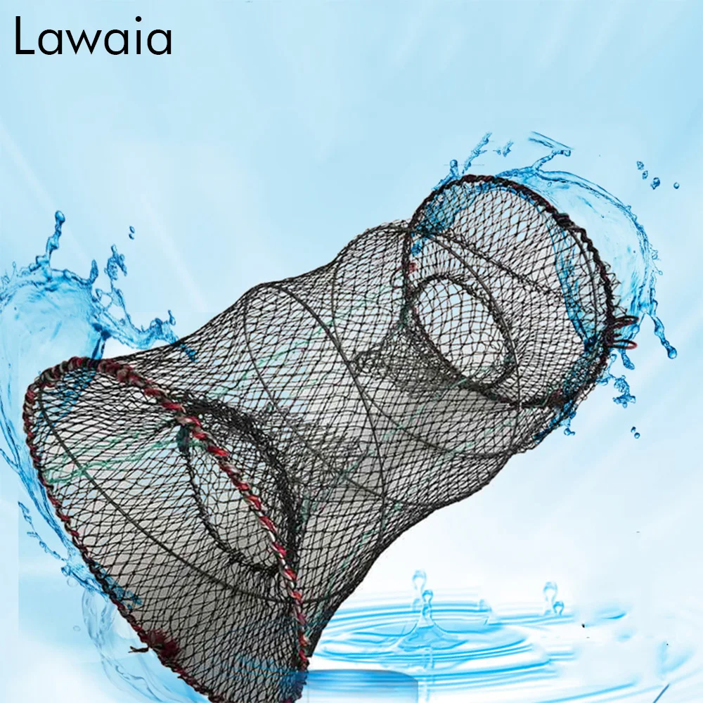Lawaia рыболовная сетка клетка для креветок нейлоновая ловли крабов Рыболовная