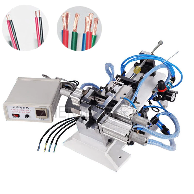 

Small Wire Peel Line Machine Pneumatic Multi-Core Wire Peeling Tools Power Supply Data Line Cable Processing Equipment 110V/220V