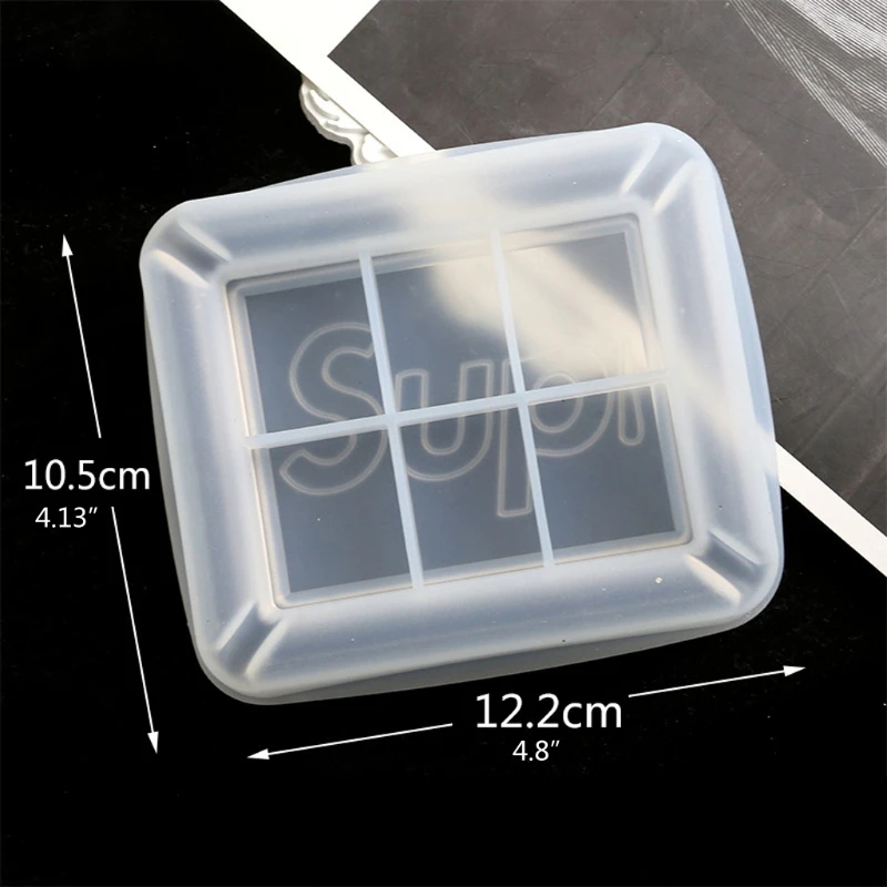 

Silicone Ashtray Resin Mold Rectangle Letter Art Ashtray Epoxy Resin Mold Tools