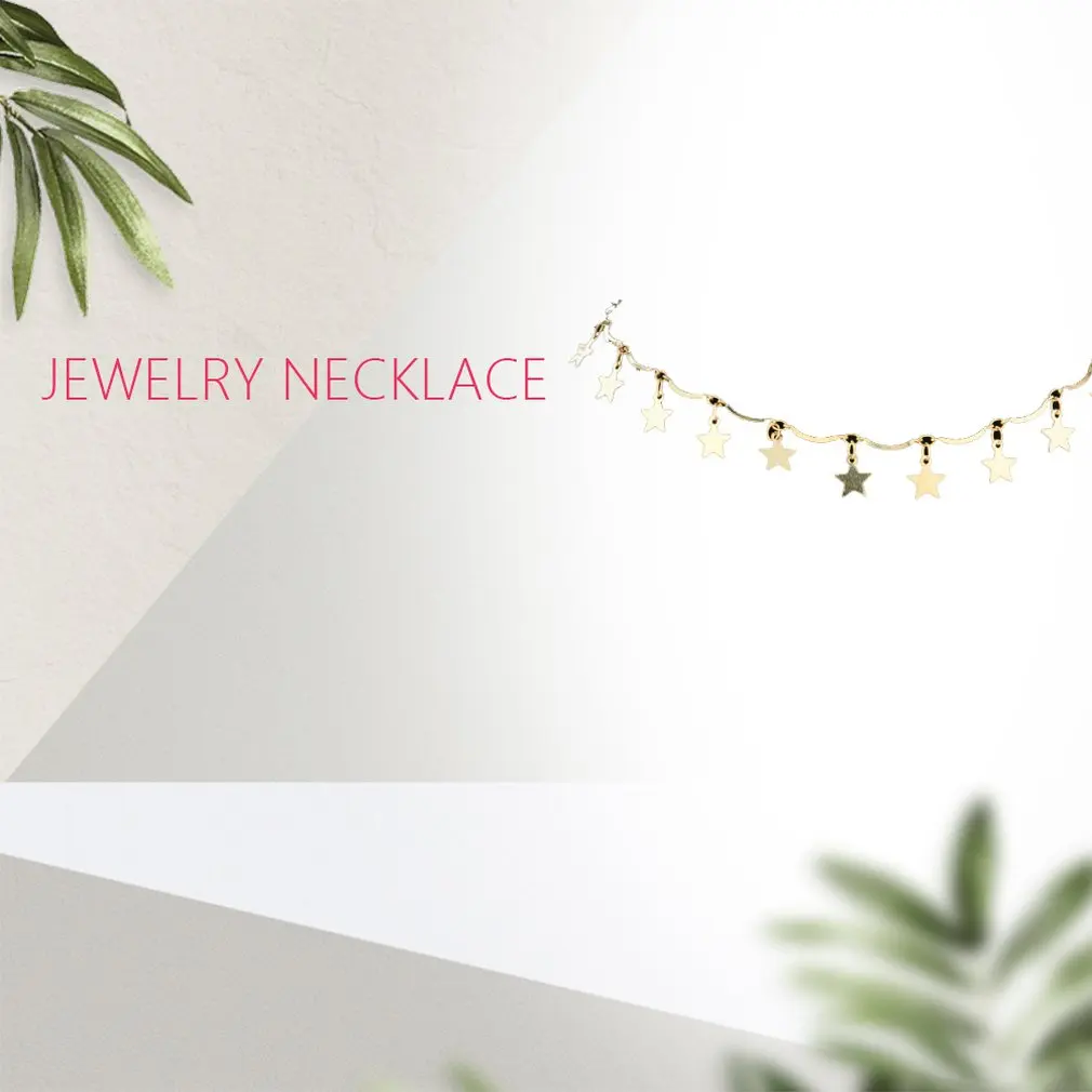 Star Necklace Women Choker Necklaces Clavicle Pendant Collier Femme Chain collares 2019 Fashion Jewelry gifts for dropshipping | Украшения