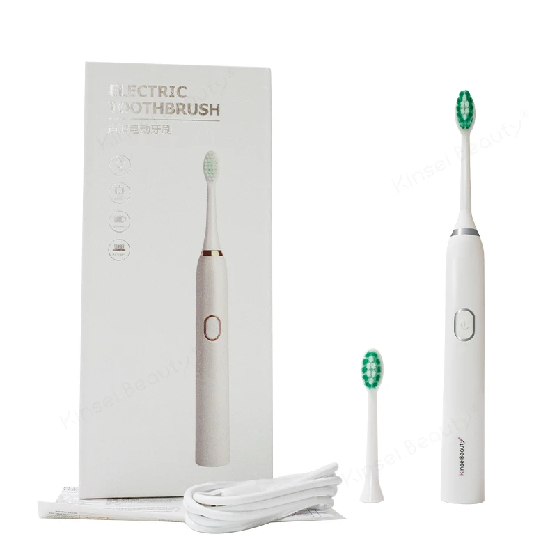 Зубная щетка Ультразвуковая электрическая с зарядкой от USB и 2