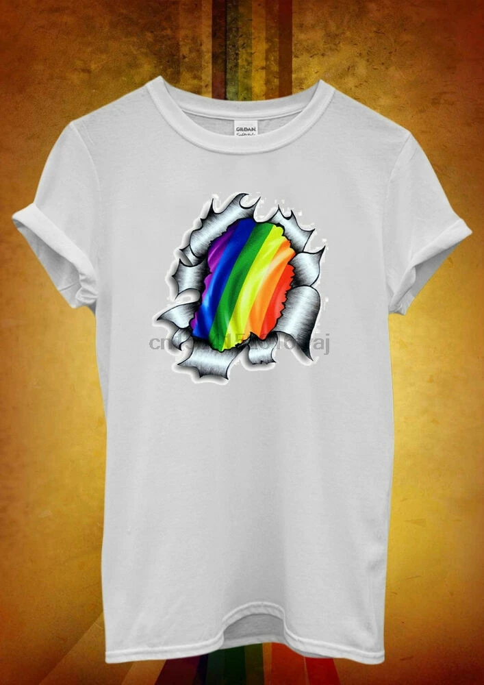 Gaypride Радужный Флаг ЛГБТ Gayman Super Hero крутые Для мужчин женщин в стиле &quotунисекс
