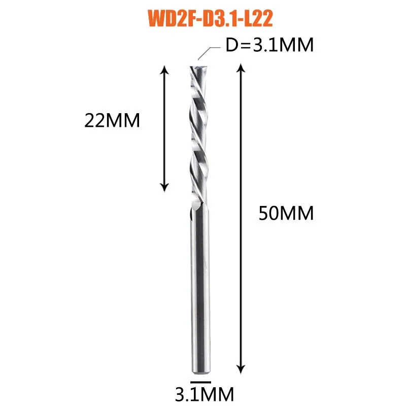 

DREANIQUE твердосплавная фреза 3,175 4 6 8 мм 2 канавки