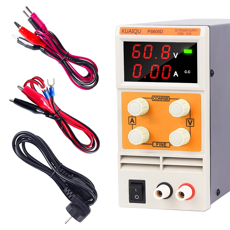 Коммутации лаборатория DC Питание 120V 60V 5A 10A Регулируемый цифровой Напряжение Регулятор Мини DC Мощность поставки скамья источник