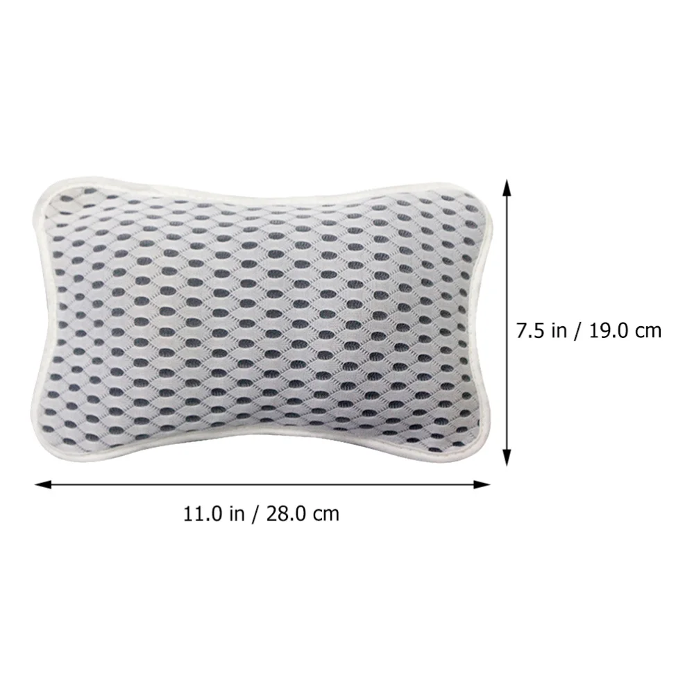 

Bathtub Pillow Polyester 3D Mesh Shower Pillow Head Neck Support Bathroom Supply