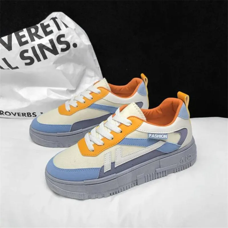 

2021 New Fashion High Quality Leather Casual Shoes Male New Brand Fashion Walking Sneakers Shoes Femme Tenis Feminino