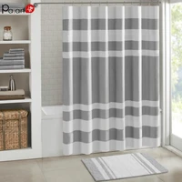 wide strip bathroom shower curtain gray bathroom curtain set polyester shower curtains american basic fabric shower curtain