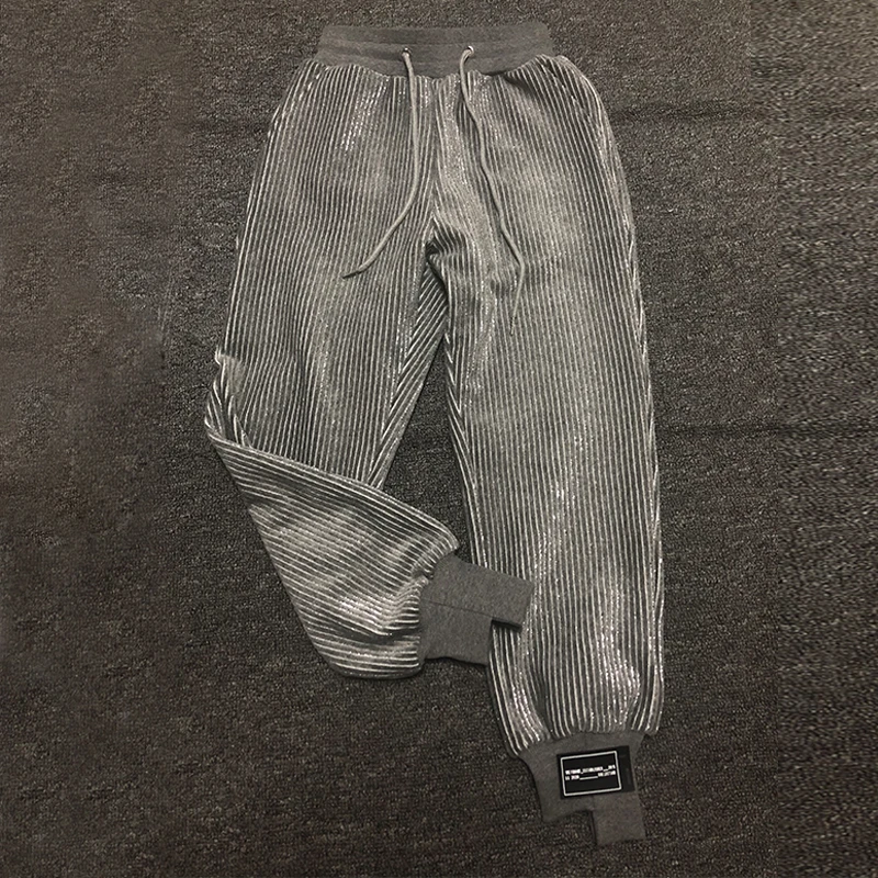 

Bling Casual Harem Pants Trousers for Woman Autumn Winter Designer Luxury Sweatpants Harajuku Kpop Korean Style