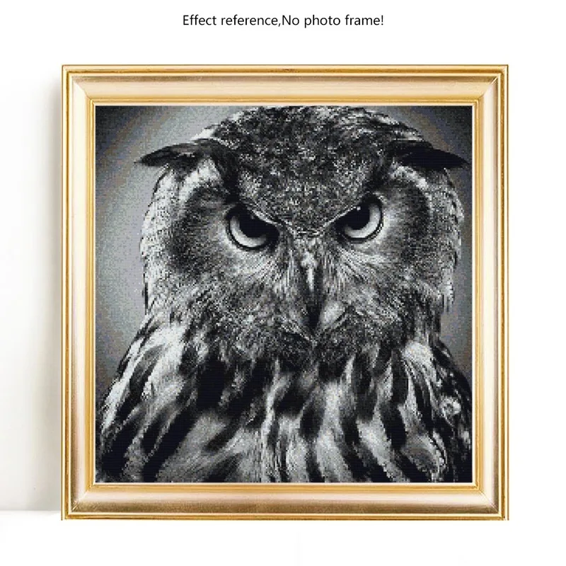 

Diamond Painting Kits Owl Cross Stitch Embroidery Animals Full Round With AB Drill Crystal Mosaic Painting Decoration Home Gift