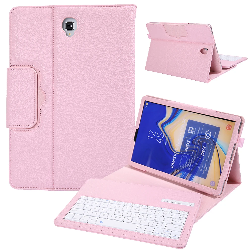 

Чехол для Samsung Galaxy Tab S4 10,5 2018, Беспроводная Bluetooth клавиатура, чехол для планшета Samsung Tab S4 10,5 дюйма