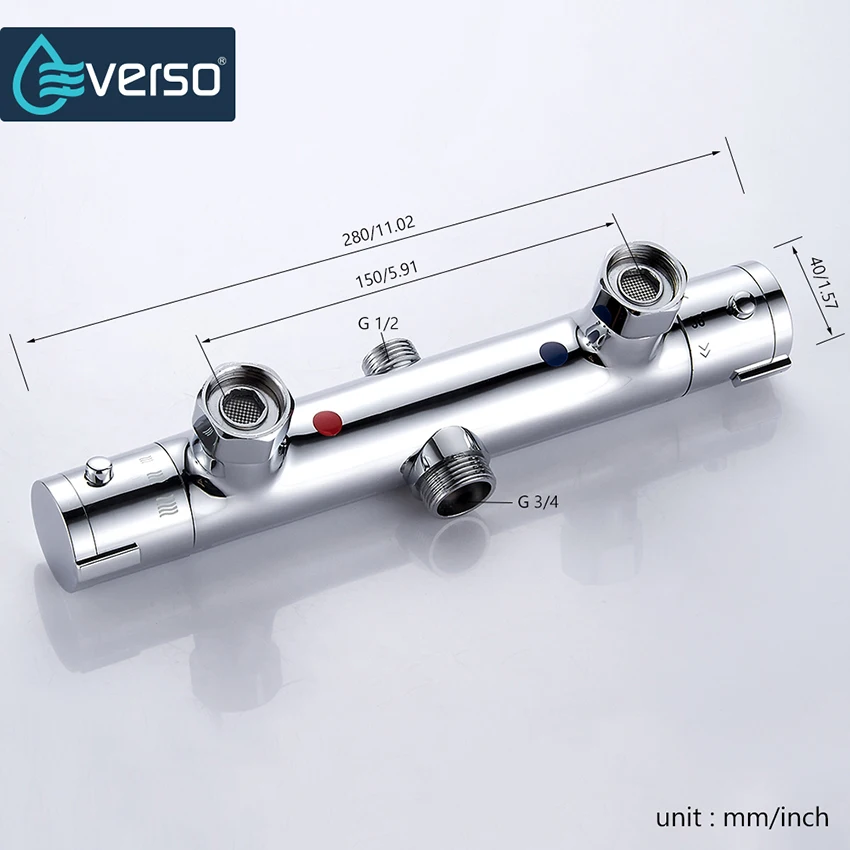 

Ntelligent Thermostatic Shower Faucet Mixing Valve Thermostatic Faucet Shower Faucet Bathroom Combination Water Mixer
