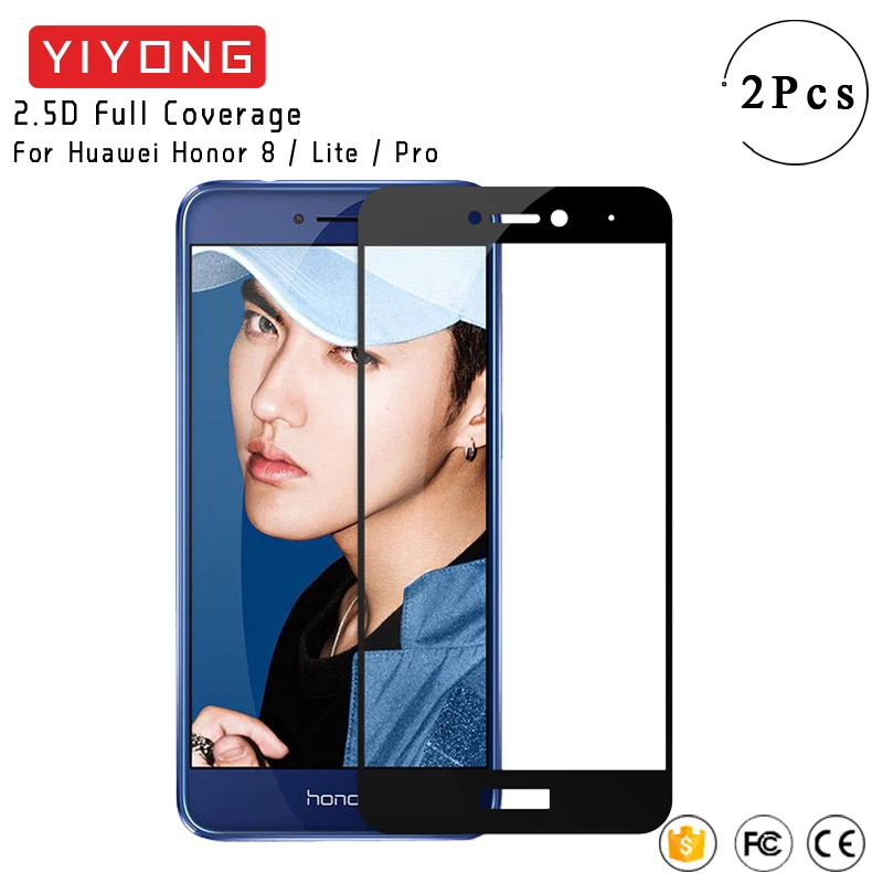 Полное покрытие YIYONG 9D для Huawei Honor 8x Max закаленное стекло Защита экрана 8A 8C 8S Honor8 8 Lite