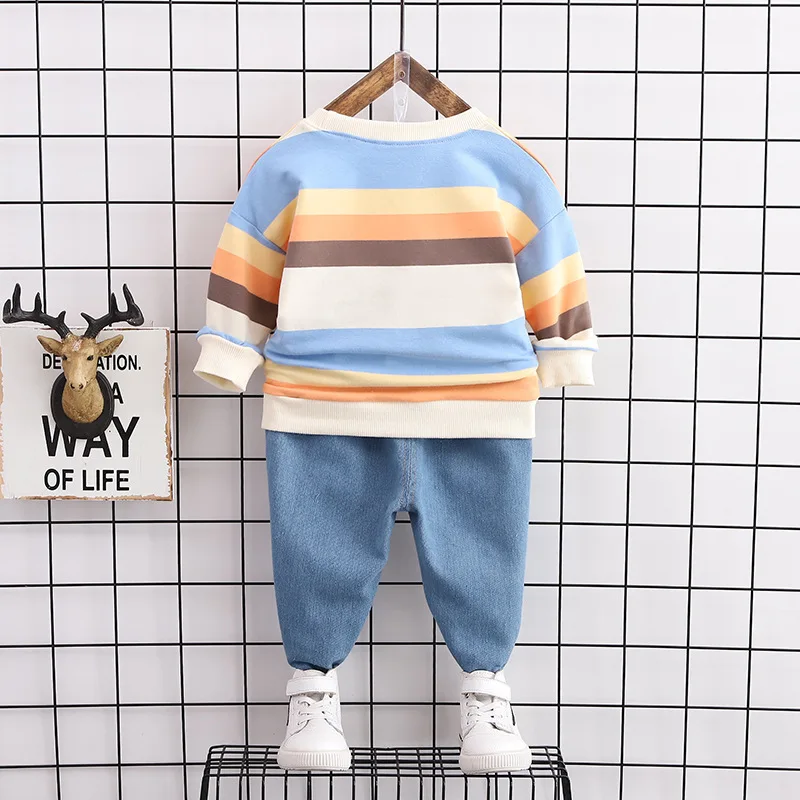 2 шт./компл. Детская Хлопковая футболка и брюки | одежда обувь