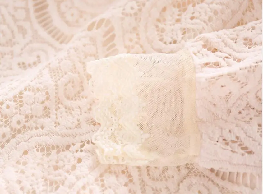 Кружевное ажурное платье для девочек модное принцессы бежевые вечерние Детские