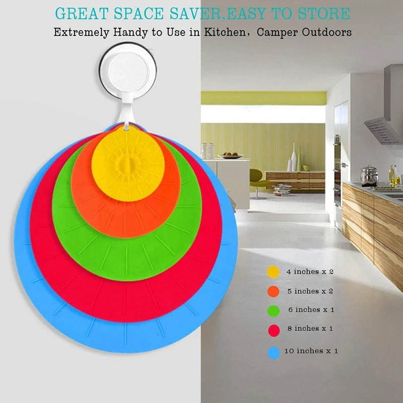 7 шт. теплостойкие чехол для микроволновой печи различных размеров силиконовые