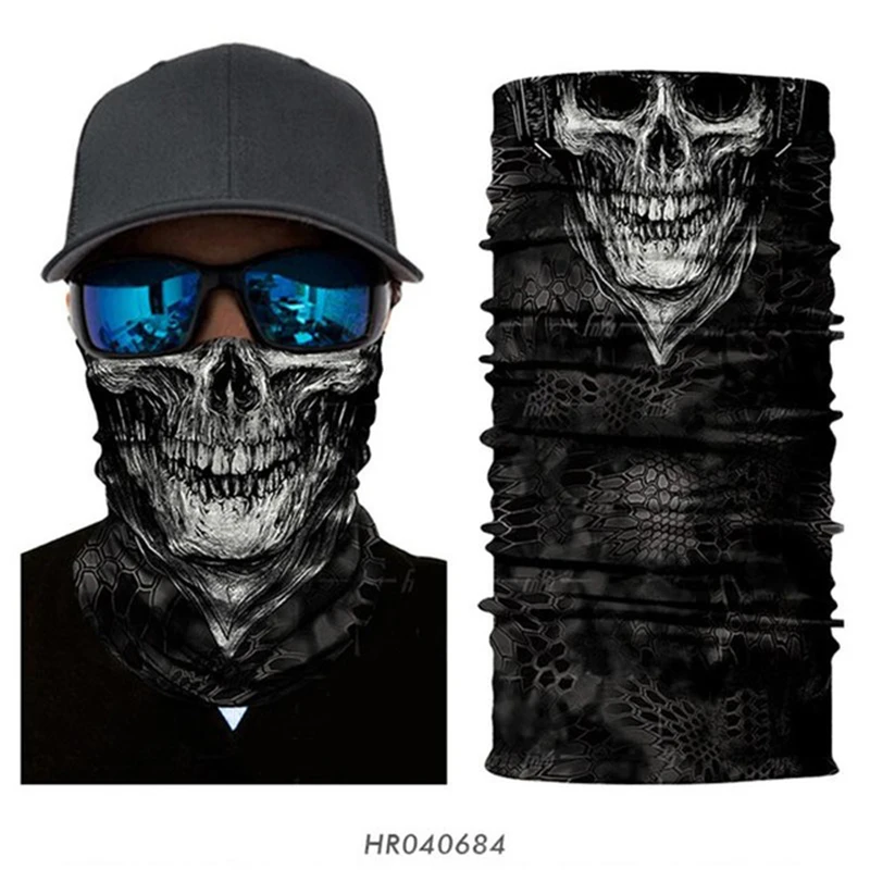 3D череп braga cuello hombre женская маска для лица улицы спорта рыбалки походов бандана
