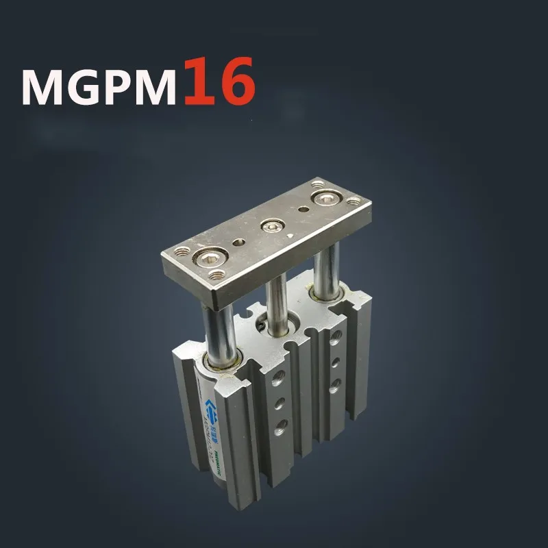Компактный направляющий цилиндр MGPM16 25 50 75 100 125 150 175 200 250 300 350 400 500 размера