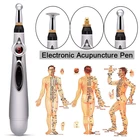 Электрическая акупунктурная точка Массажная ручка электронные меридианы лазерная терапия облегчение боли энергетическая ручка для тела ноги шеи здравоохранения