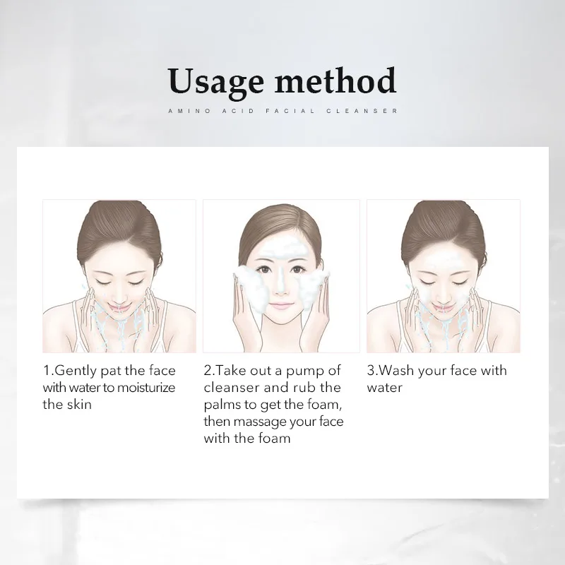 Аминокислотное очищающее средство для лица 200 мл против старения глубокое