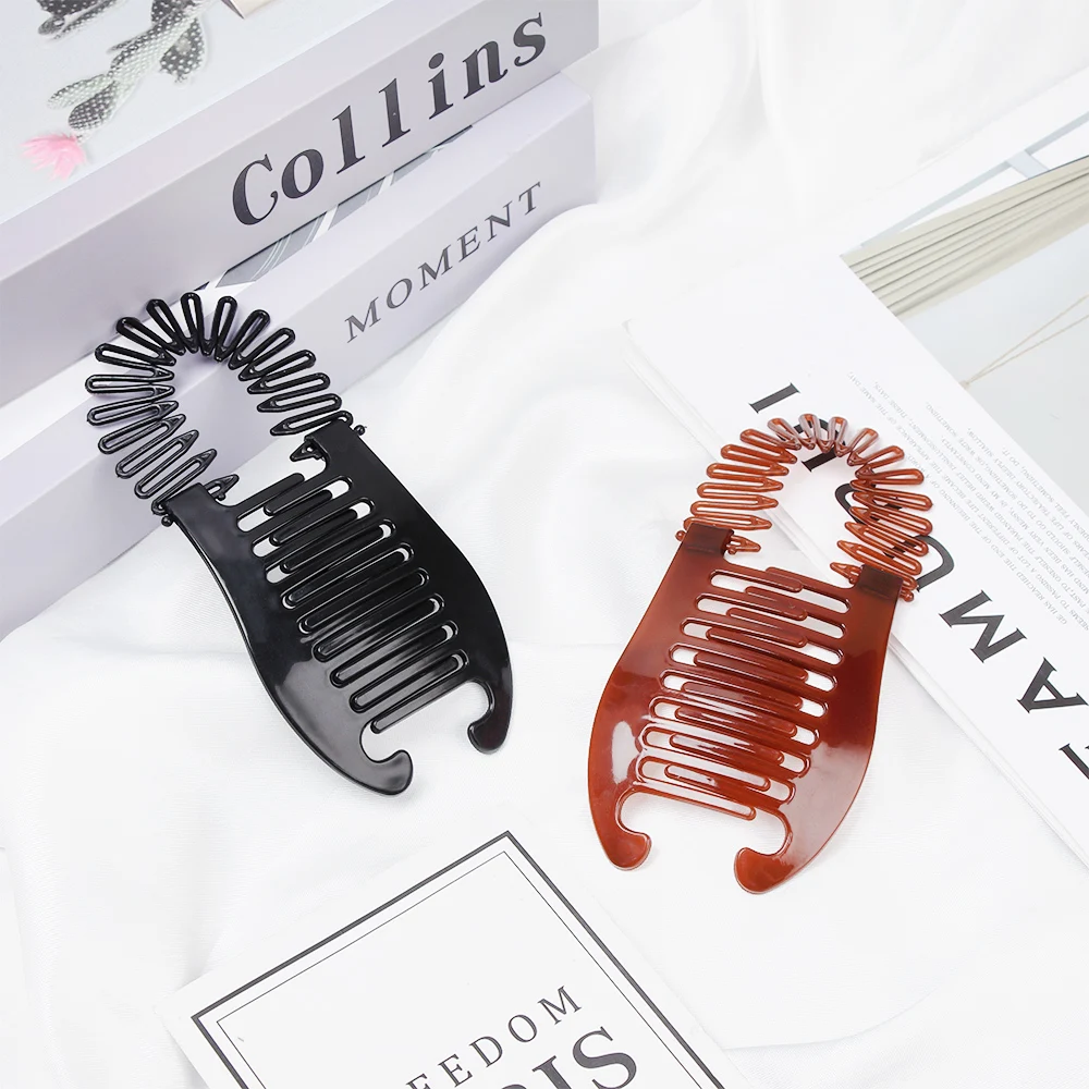 Корейские заколки для волос женщин и девочек эластичные конского хвоста