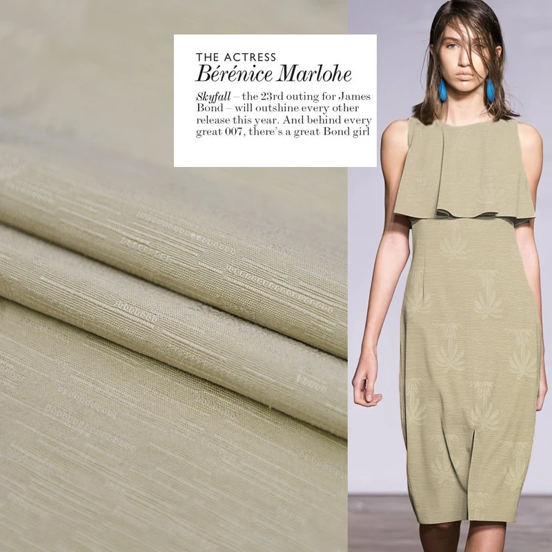 Старая Шанхайская серия 60% шелк 40% льняная хлопковая ткань для женского платья 114