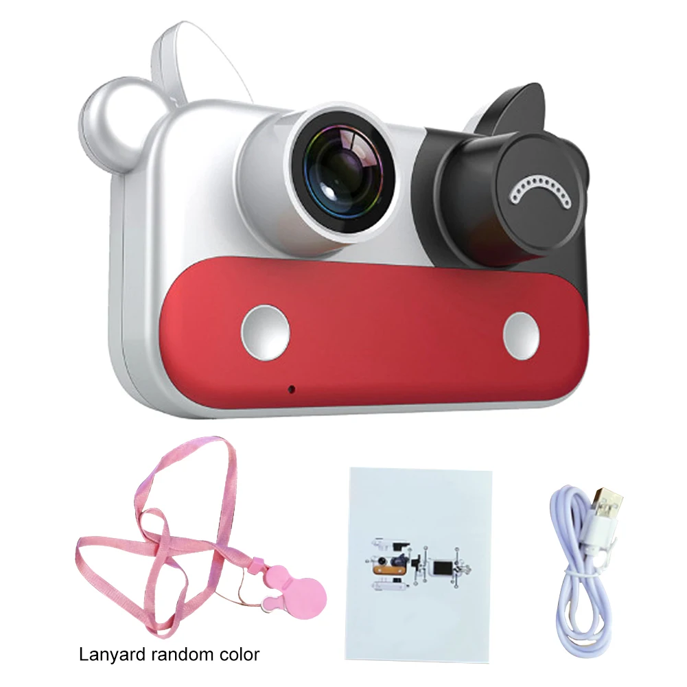 

2inch Kids Camera USB Rechargeable Filters Travel Birthday Gift Toy Video Mini Portable Boy Girl With Lanyard HD Screen Digital