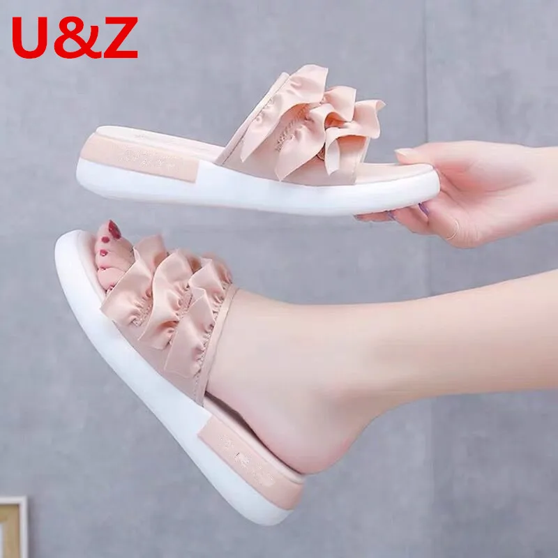 Модные женские шлепанцы модные летние босоножки на платформе 4 см