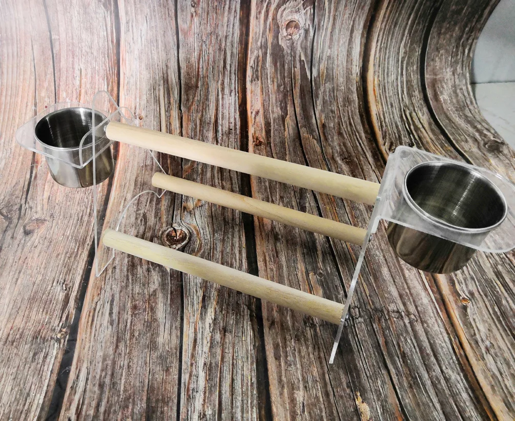 Маленький и средний Настольный Штатив для попугаев из акрила подставка шлифовки