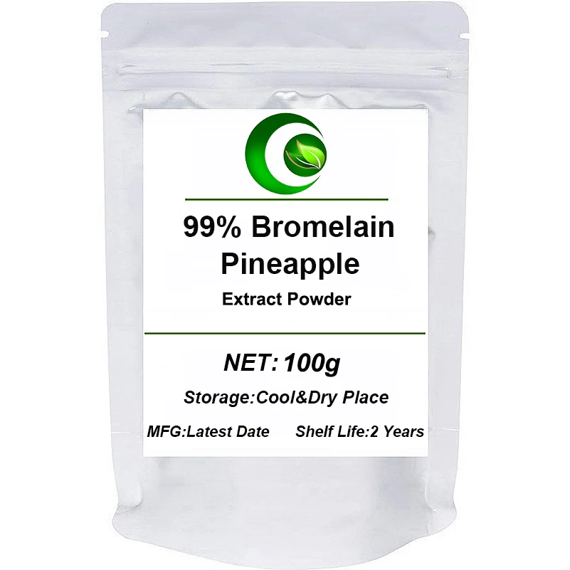 Чистый порошок бромелина 99% экстракт ананаса лучшие пищевые ферменты