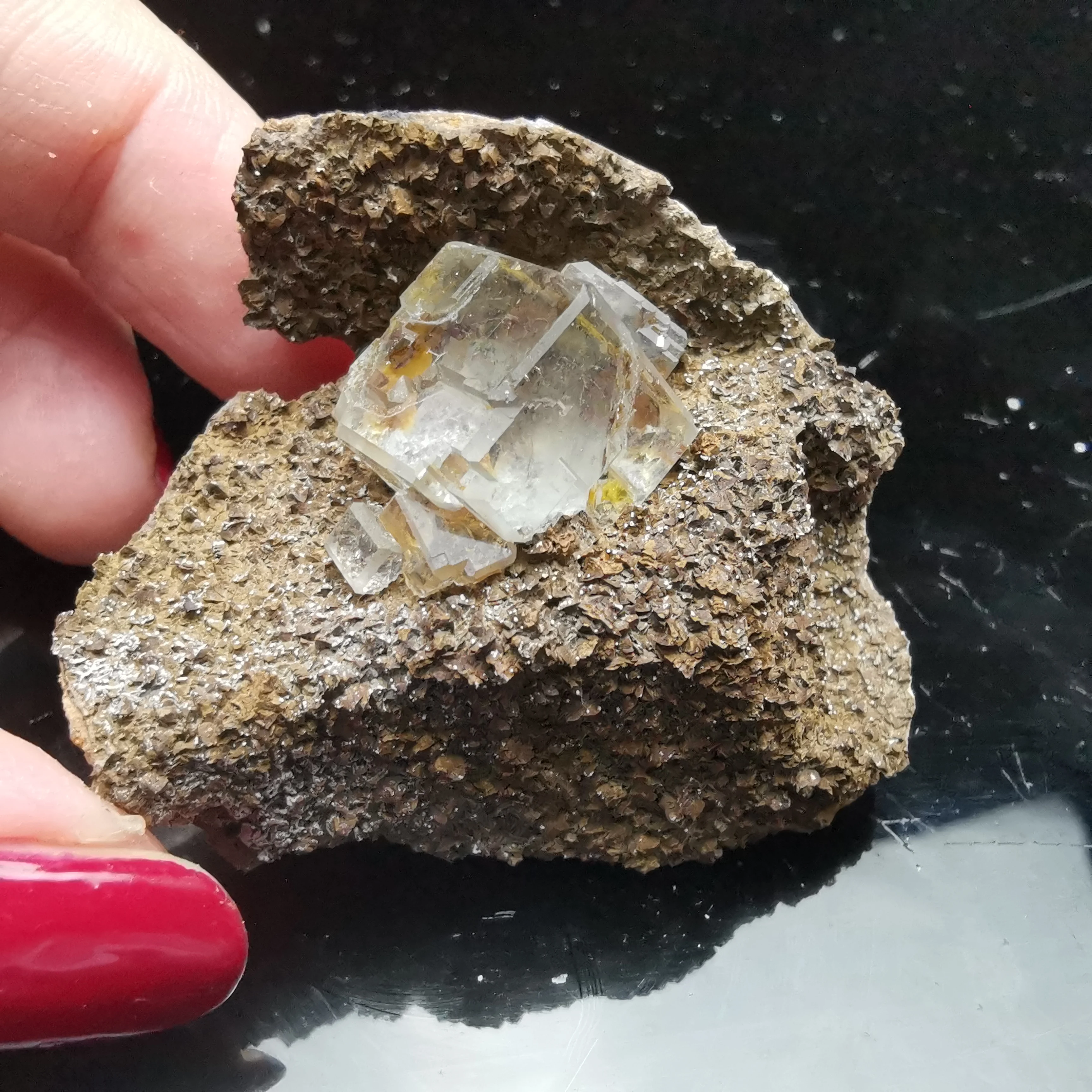 

43,2 gNatural редкий зеленый флюорит минеральная образец камня и с украшением в виде кристаллов исцеления камень в комплекте, украшенная стразам...