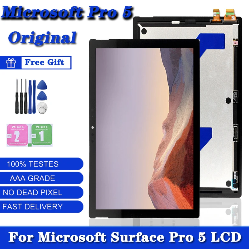 

NEW Original LCD Display for Microsoft Surface Pro 5/Pro 6 Touch Screen Digitizer Assembly For surface Pro 5 1796 LP123WQ1(SP)