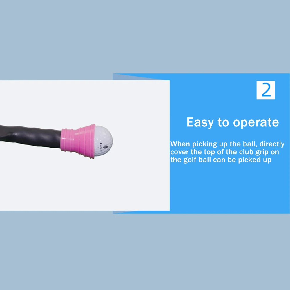 

Golf Pick Up, Rubber Golf Ball Retriever Sucker Grabber Suction Cup Golfer Training Accessory