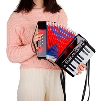 17 key 8 bass mini small accordion musical instrument rhythm toy for beiginners amateurs