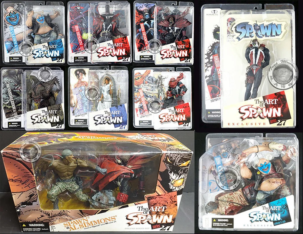 

McFarlane Spawn Original Collector Edition 27th Generation Cow Boy Torture Bride WANDA Triangle Roar Action Figure Model