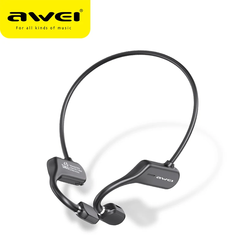 Enlarge AWEI A889BL Wireless Bluetooth Earbuds Air Conduction Sport Wireless Earphones 120mAh for Running for IPhone Fone De Ouvido